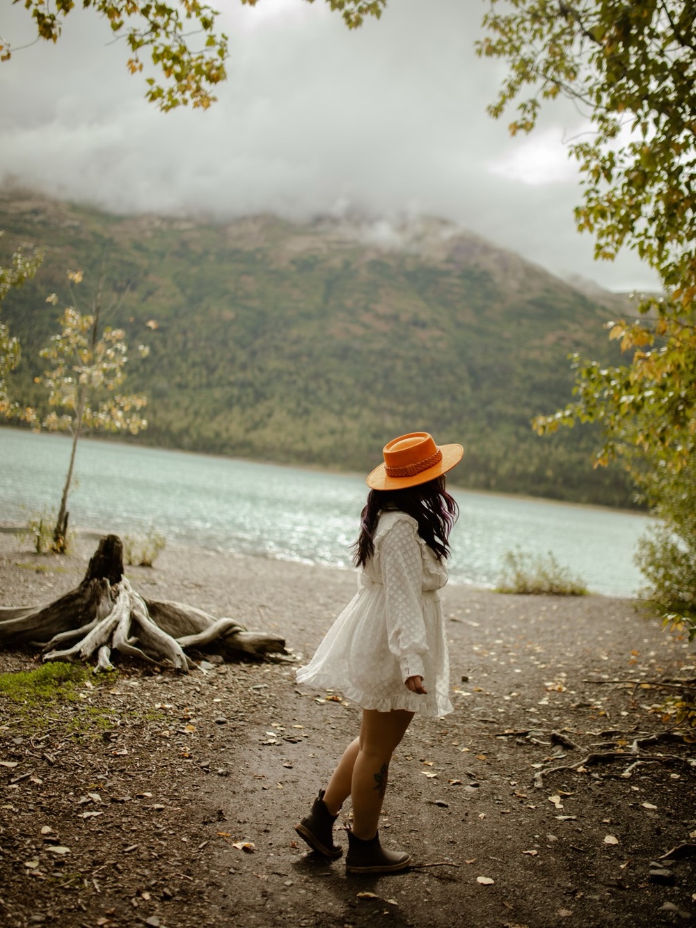 Skylar + Madison White Swiss Dot Long Sleeve Mini Dress - Picture 3 of 4